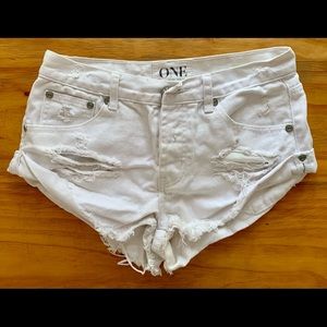 One Teaspoon Bandits, Relaxed Fit, 24, white